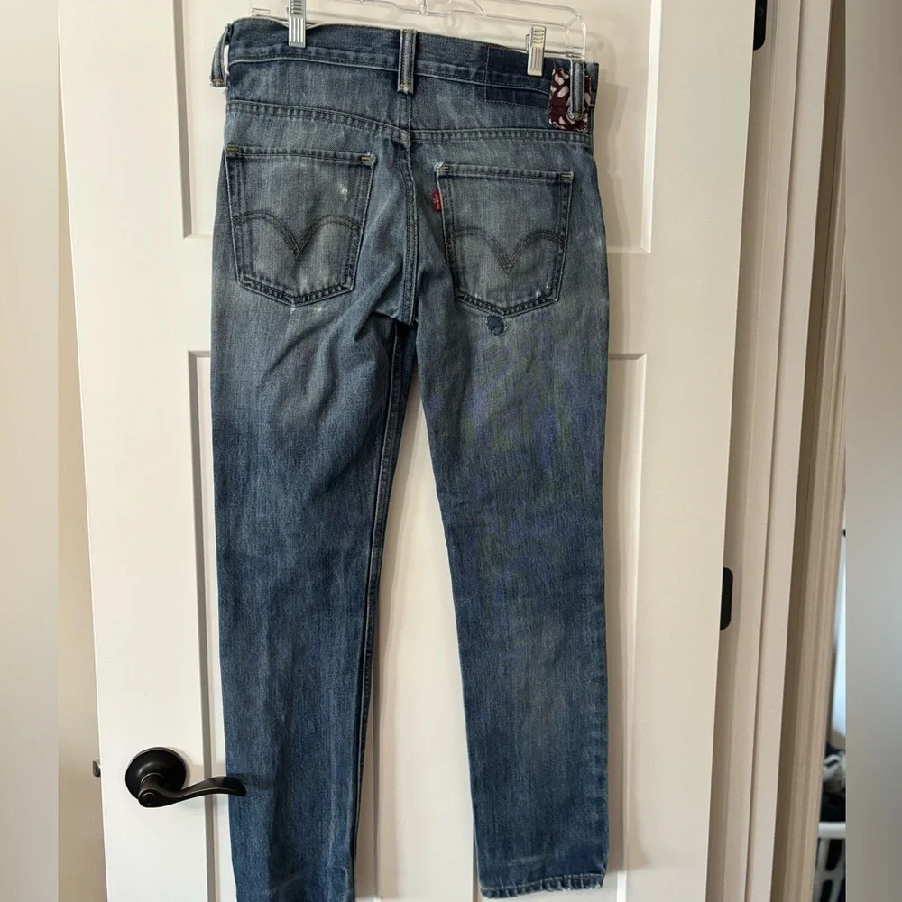Levi's 511 Men's Blue‎ Distressed Hand patched/stitched  slim Jeans size 30/30